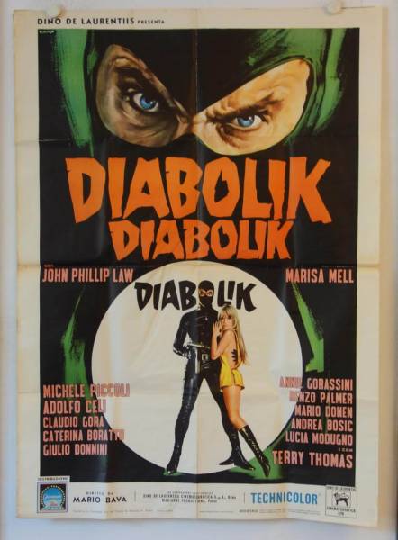 Gefahr Diabolik originales Filmplakat aus Italien